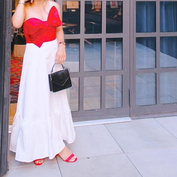 ❤️❤️❤️ SALE Anthropologie Hutch Bow-Tie Maxi Dress - Picture 3 of 7